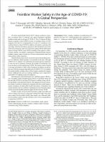 2022 Whtie Paper: Frontline Worker Safety in the Age of COVID-19: A Global Perspective